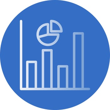Market Forecast Vector Icon Design