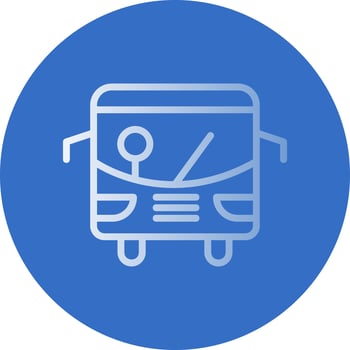 Public Transport Vector Icon Design