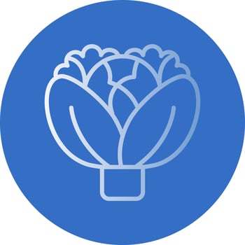 Cabbage Vector Icon Design