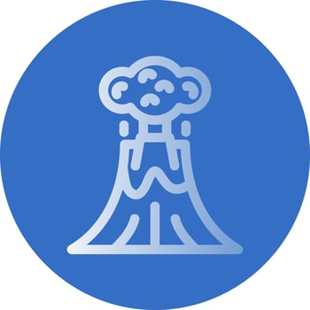 Volcano Vector Icon Design