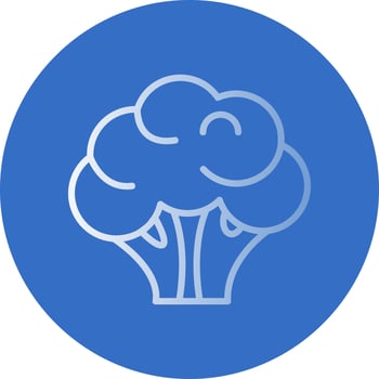 Broccoli Vector Icon Design