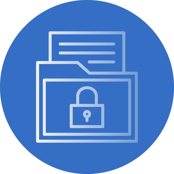Encrypted Data Vector Icon Design