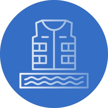 Life Jacket Vector Icon Design