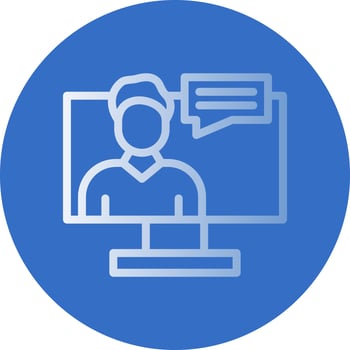 Digital Man Vector Icon Design