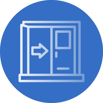 Exit Vector Icon Design