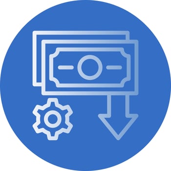 Income Settings Vector Icon Design
