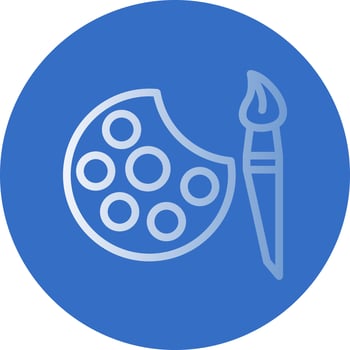 Palette Vector Icon Design