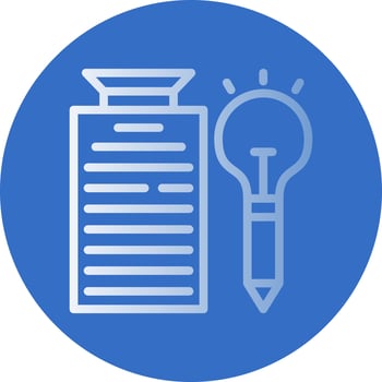 Creative Writing Vector Icon Design