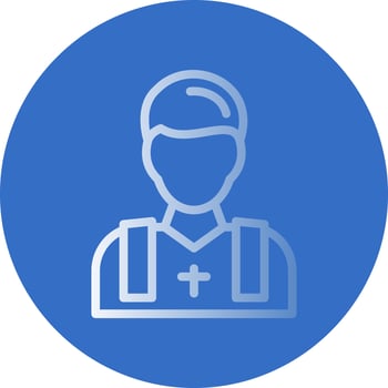 Priest Vector Icon Design