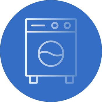 Washing Machine Vector Icon Design