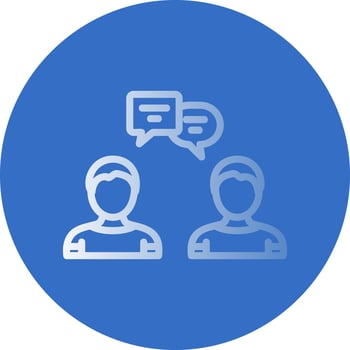 Discussion Vector Icon Design