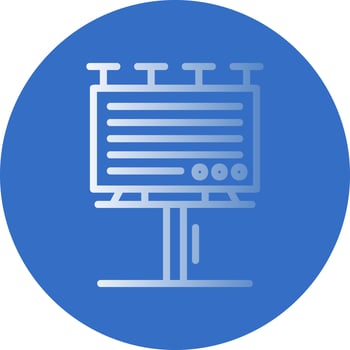 Billboard Vector Icon Design