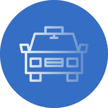 Taxi Vector Icon Design