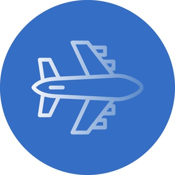 Airplane Vector Icon Design