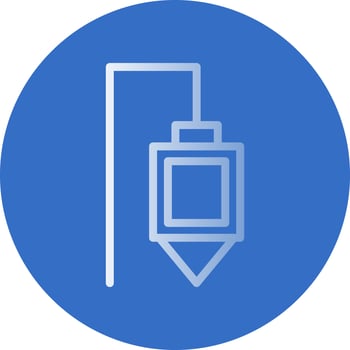 Plumb Bob Vector Icon Design