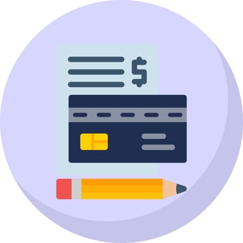 Business Credit Report Vector Icon Design