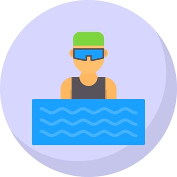 Aquathlon Vector Icon Design