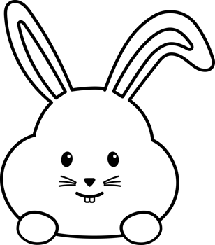 Rabbit drawing isolated png