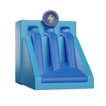 Hydropower 3D Illustration png