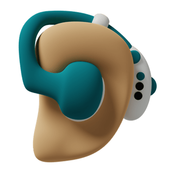 Hearing aid 3d illustration png