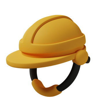 Safety helmet 3d illustration png