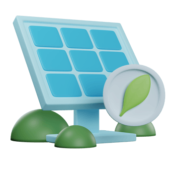 Solar panel 3D Illustration png