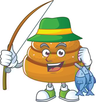 A cartoon character of kanelbulle vector