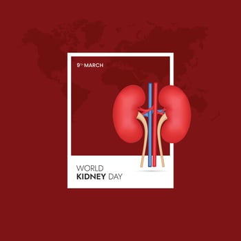 World Kidney Day Social Media Post vector