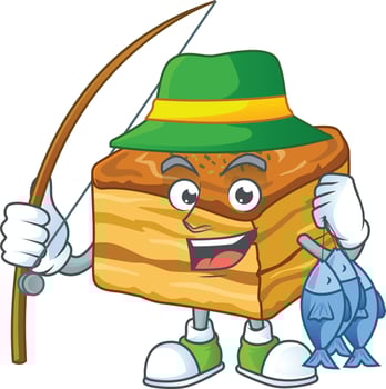 A cartoon character of baklava vector