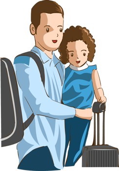 Family trip png graphic clipart design