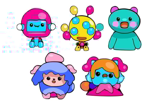 Toy vector set collection graphic clipart design
