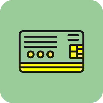 Credit Card Vector Icon Design
