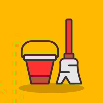 Cleaning Tools Vector Icon Design