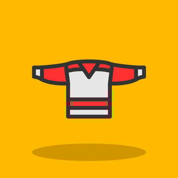 Hockey Jersey Vector Icon Design