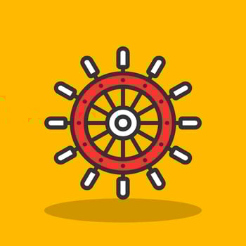Rudder Vector Icon Design