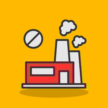 No Fossil Fuels Vector Icon Design