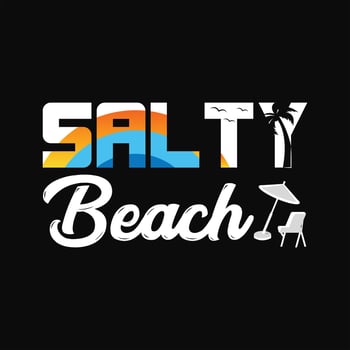 Beach T-shirt Design vector