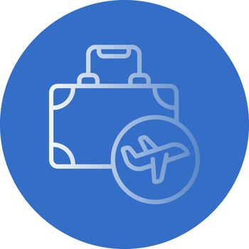 Business Trip Vector Icon Design