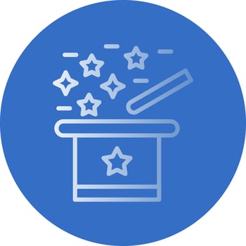 Magic Trick Vector Icon Design