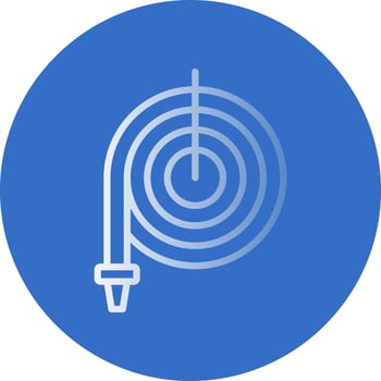 Water Hose Vector Icon Design