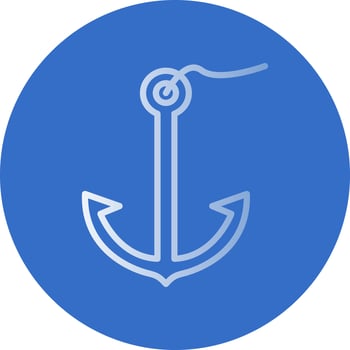Anchor Vector Icon Design
