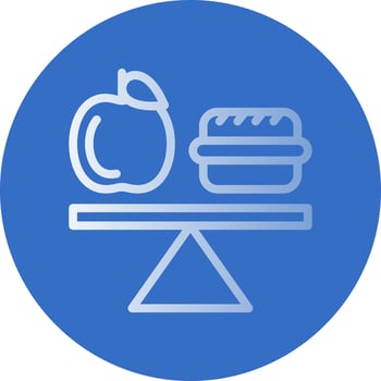 Balanced Diet Vector Icon Design