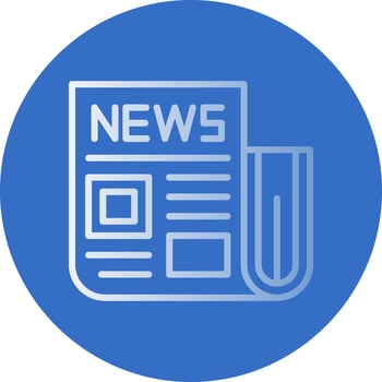 Newspaper Vector Icon Design
