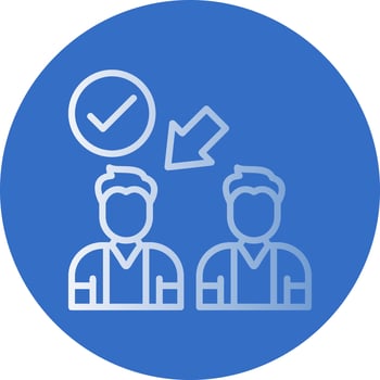 Elected,selected Vector Icon Design