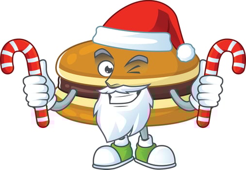 A cartoon character of dorayaki vector