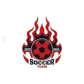 football sport emblem logo vector