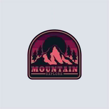 mountain symbol logo vector