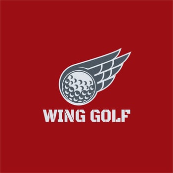 golf sport emblem logo vector