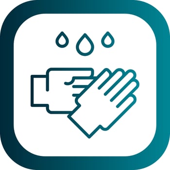 Hand Washing Vector Icon Design
