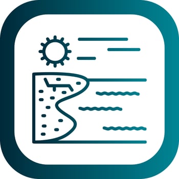 Beach Vector Icon Design